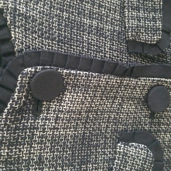 Talbot's navy blue and gray tweed 3/4 sleeves blazer. Size 2 - Picture 7 of 7